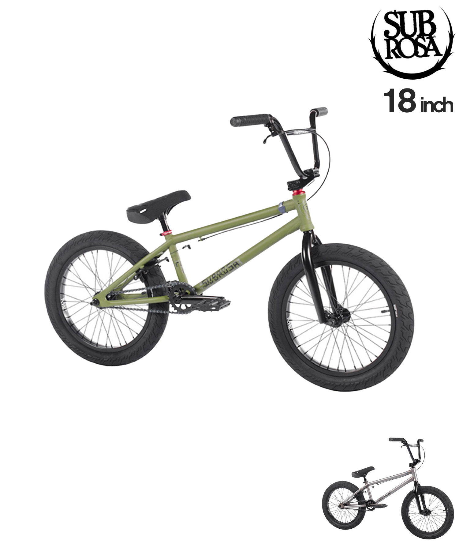 SUBROSA サブローザ キッズ バイク 自転車 BMX 18inch TIRO ムラサキ