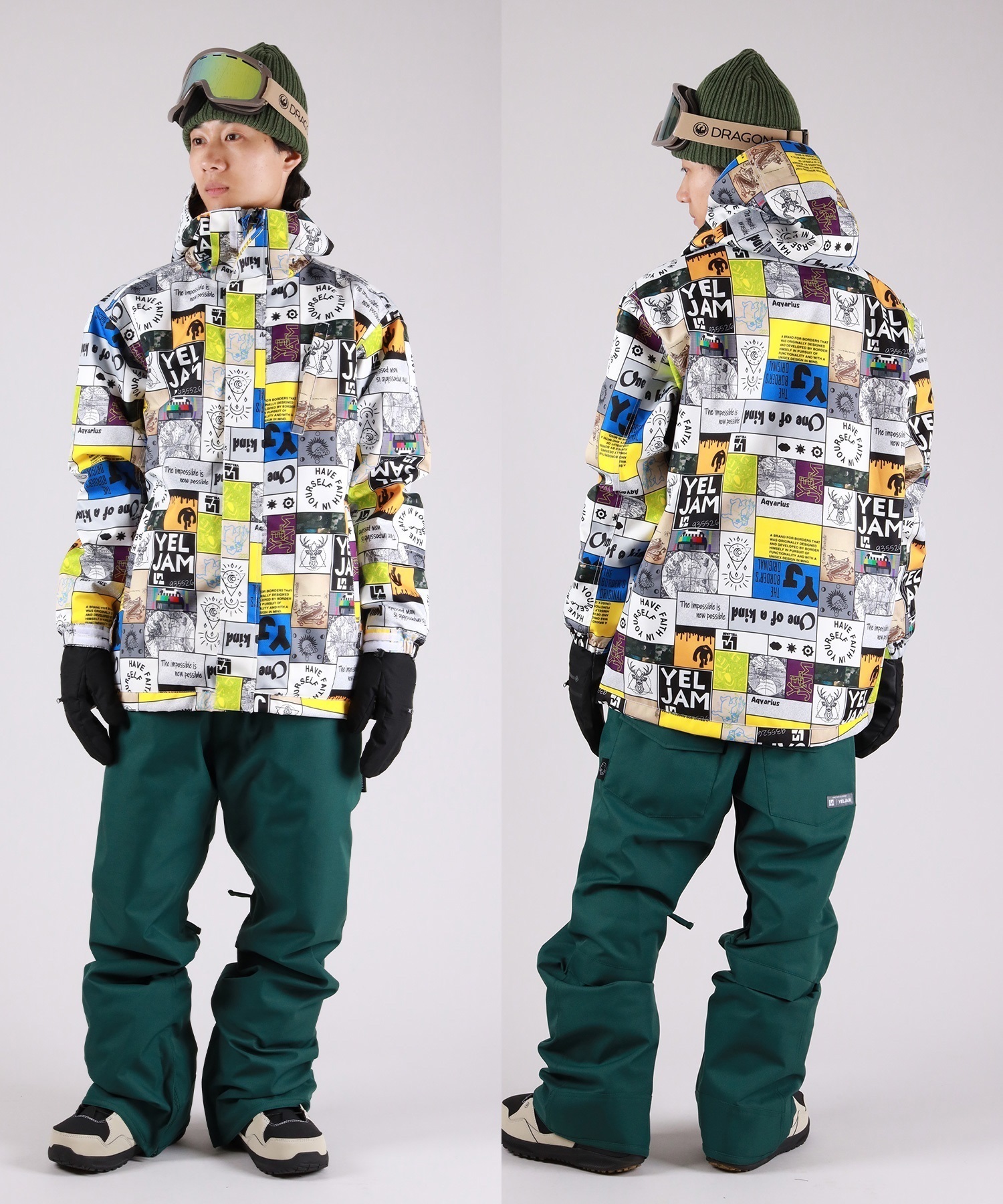 YELJAM イエロージャム YJ52518 スノーボード ウェア パンツ ユニ
