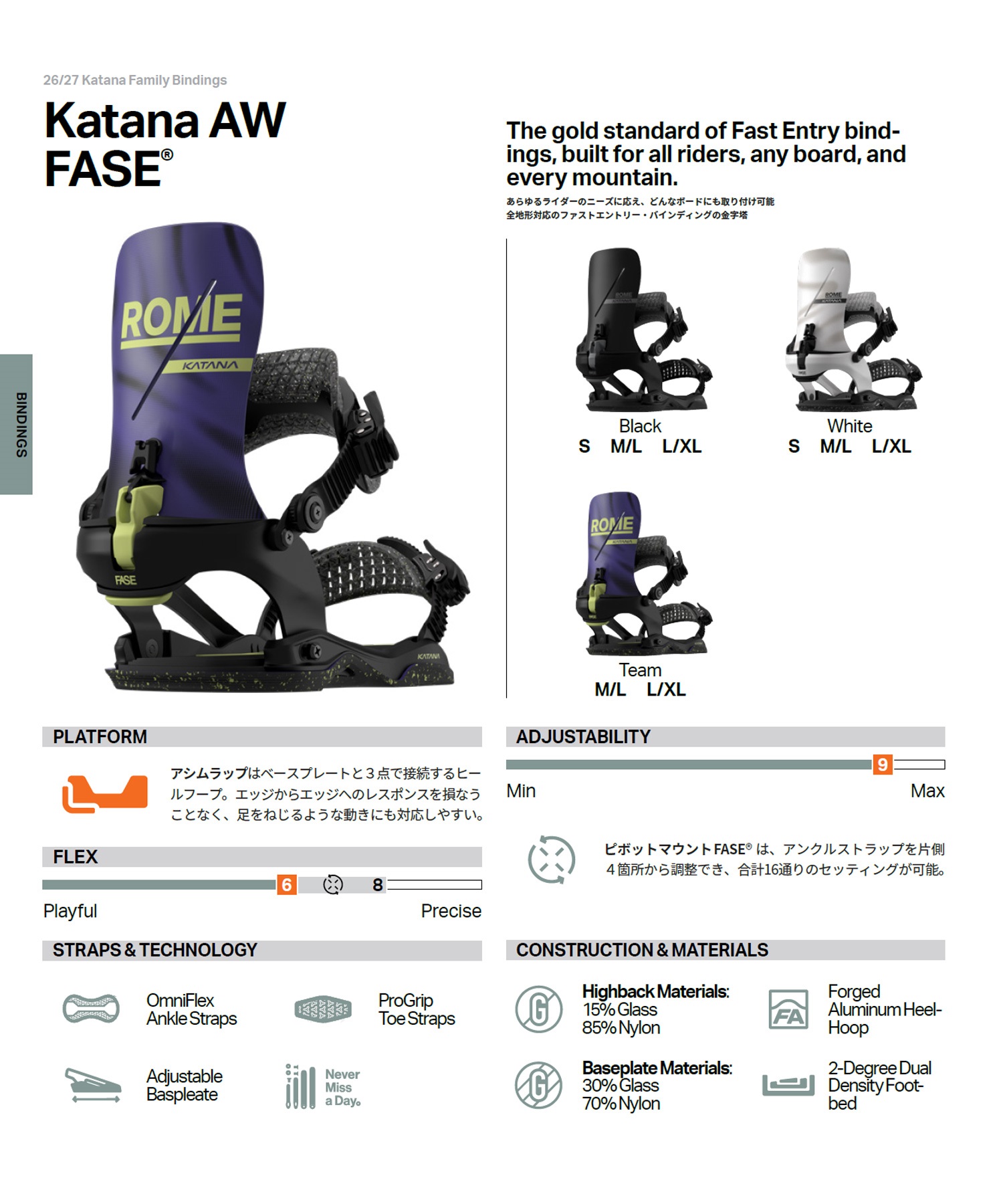 ROME SDS ローム KATANA AW FASE カタナ エーダブリュー フェーズ