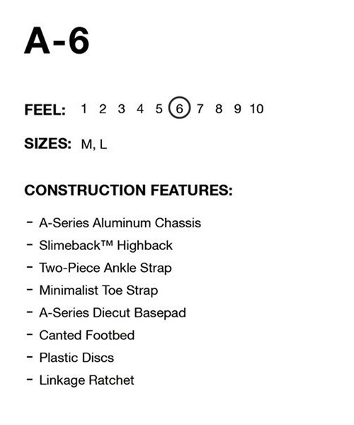 RIDE ライド A-6 スノーボード バインディング ビンディング 22-23