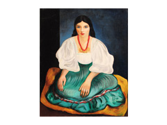 横たわる裸婦 | 村内美術館 家具と絵画のコラボレーション