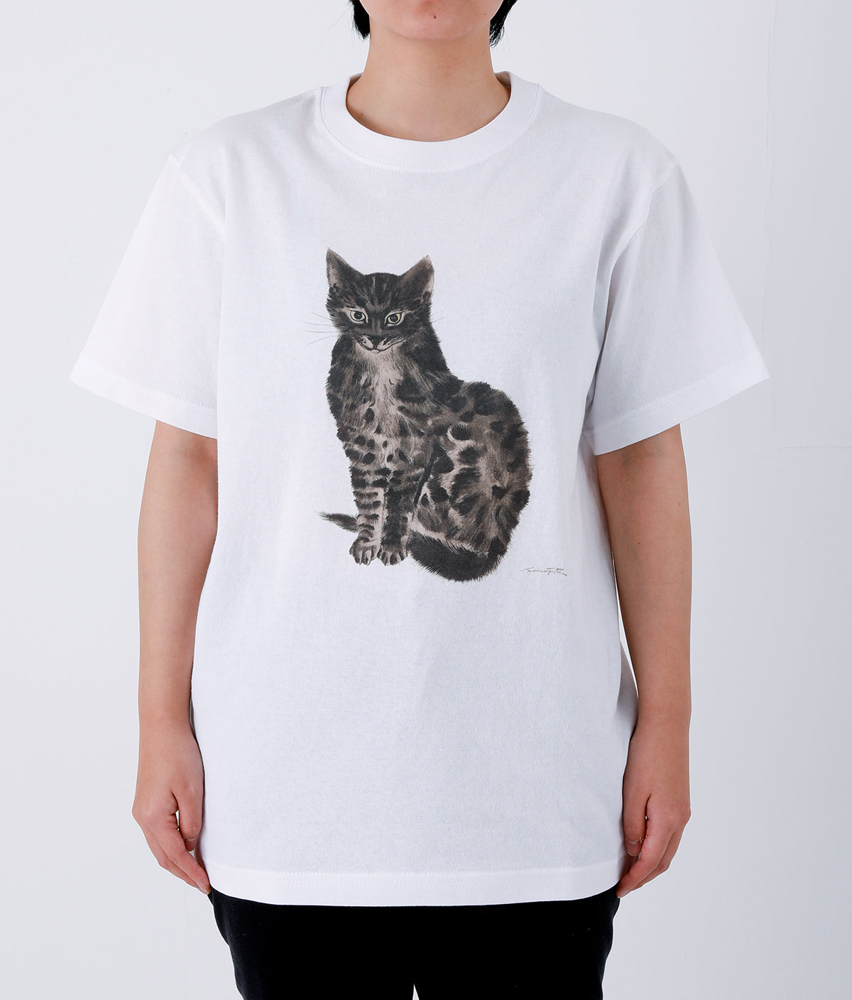 Tシャツ 『猫十態』より 黒い猫(M) – 軽井沢安東美術館