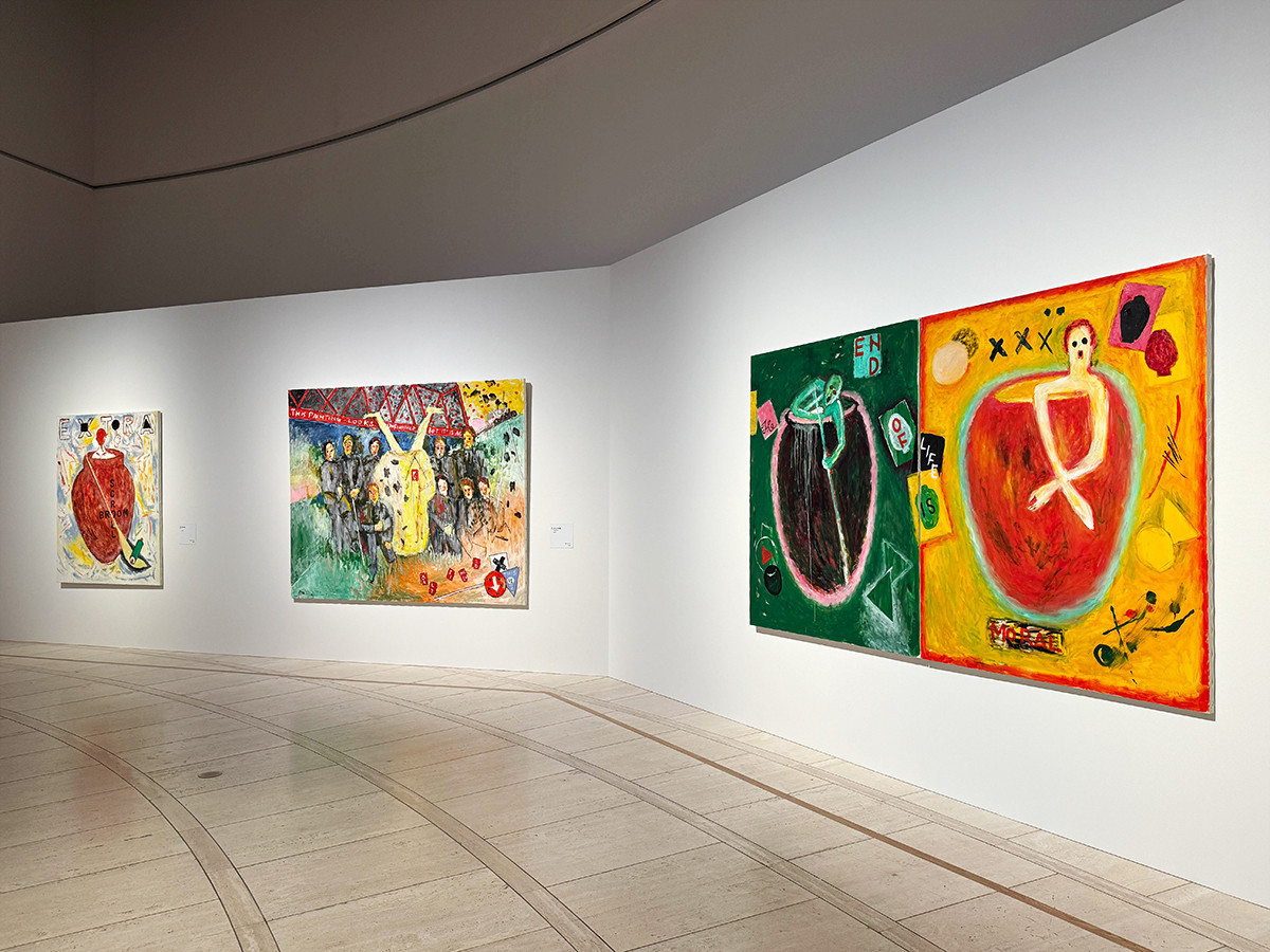 谷田穎郎 二紀会会員 油彩 F10号 大作 「祭りの時がやって来た」 谷田