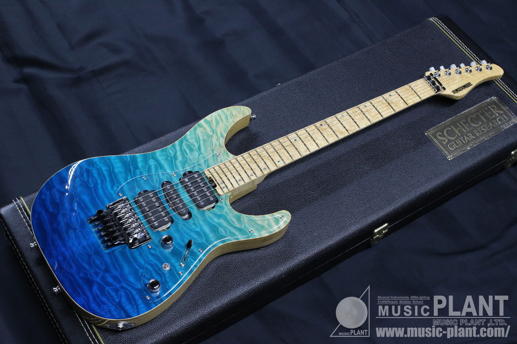 SCHECTER EXCEEDシリーズ エレキギターEX-VB-24 CTM/FRT 碧空-Azure