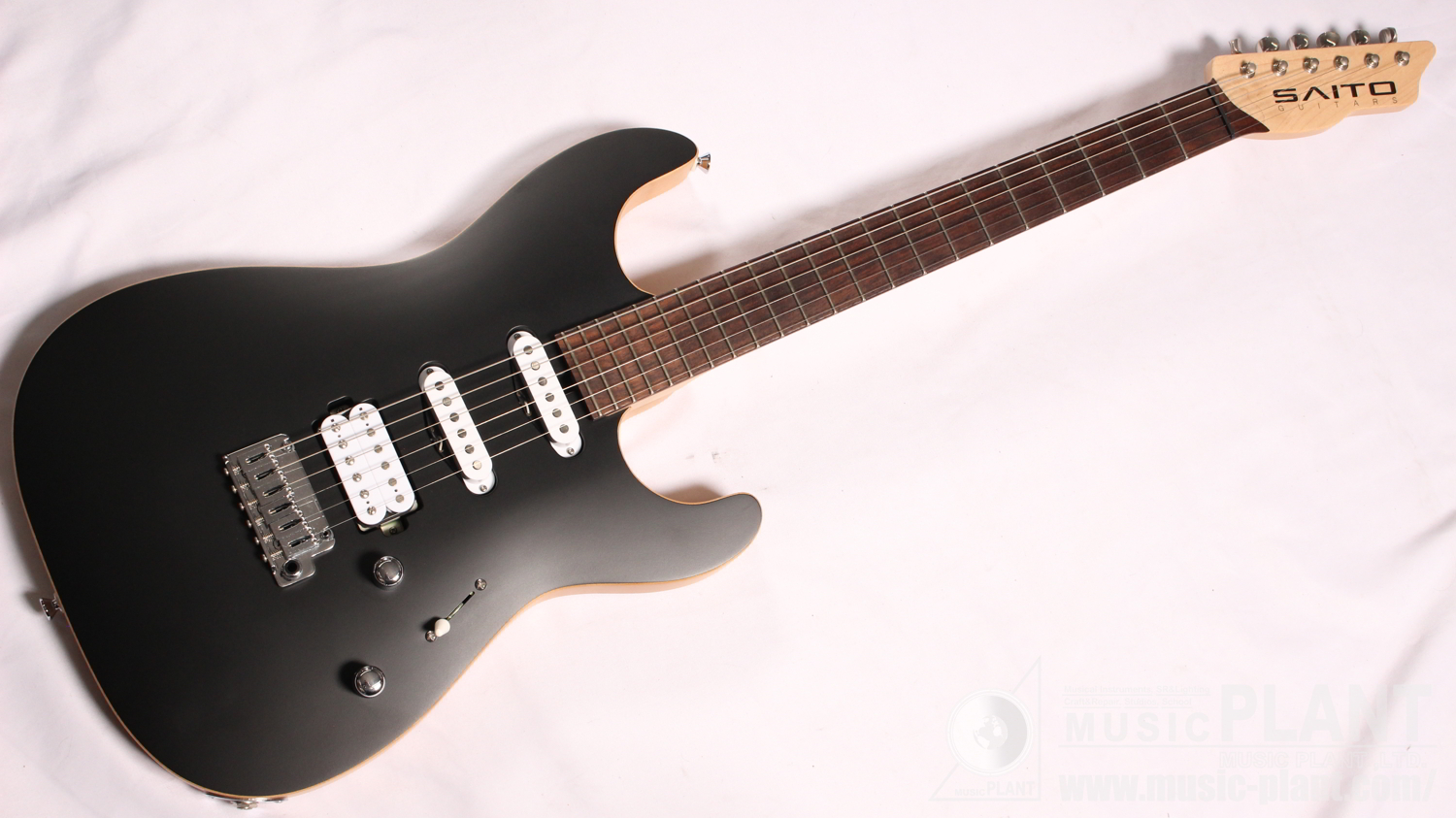 SAITO GUITARS Solid Guitarシリーズ エレキギターS-622 Black AL R