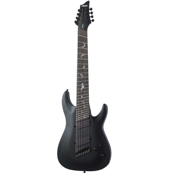 Schecter Damien 8 SBK 2477 Multiscale Electric Guitar 8 String