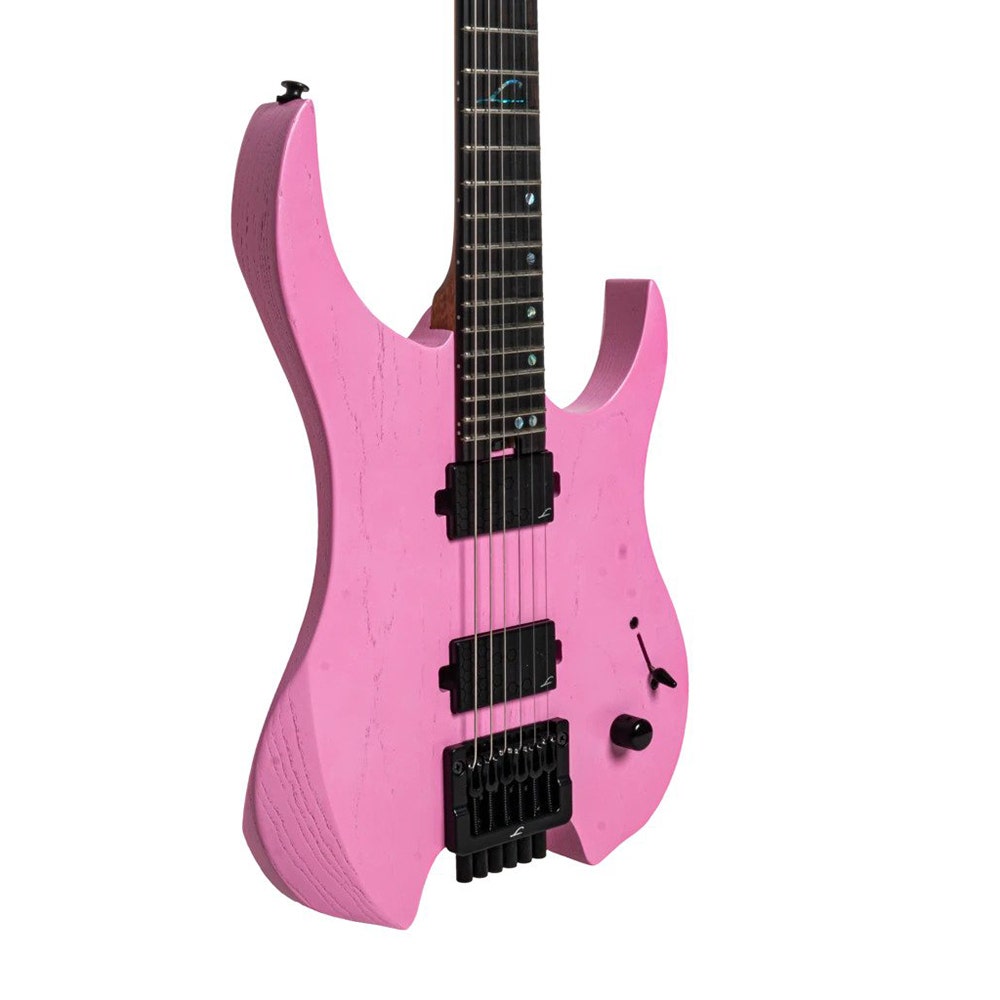 Legator Ghost G6P Headless Guitar, Ebony Fretboard, Flamingo Pink