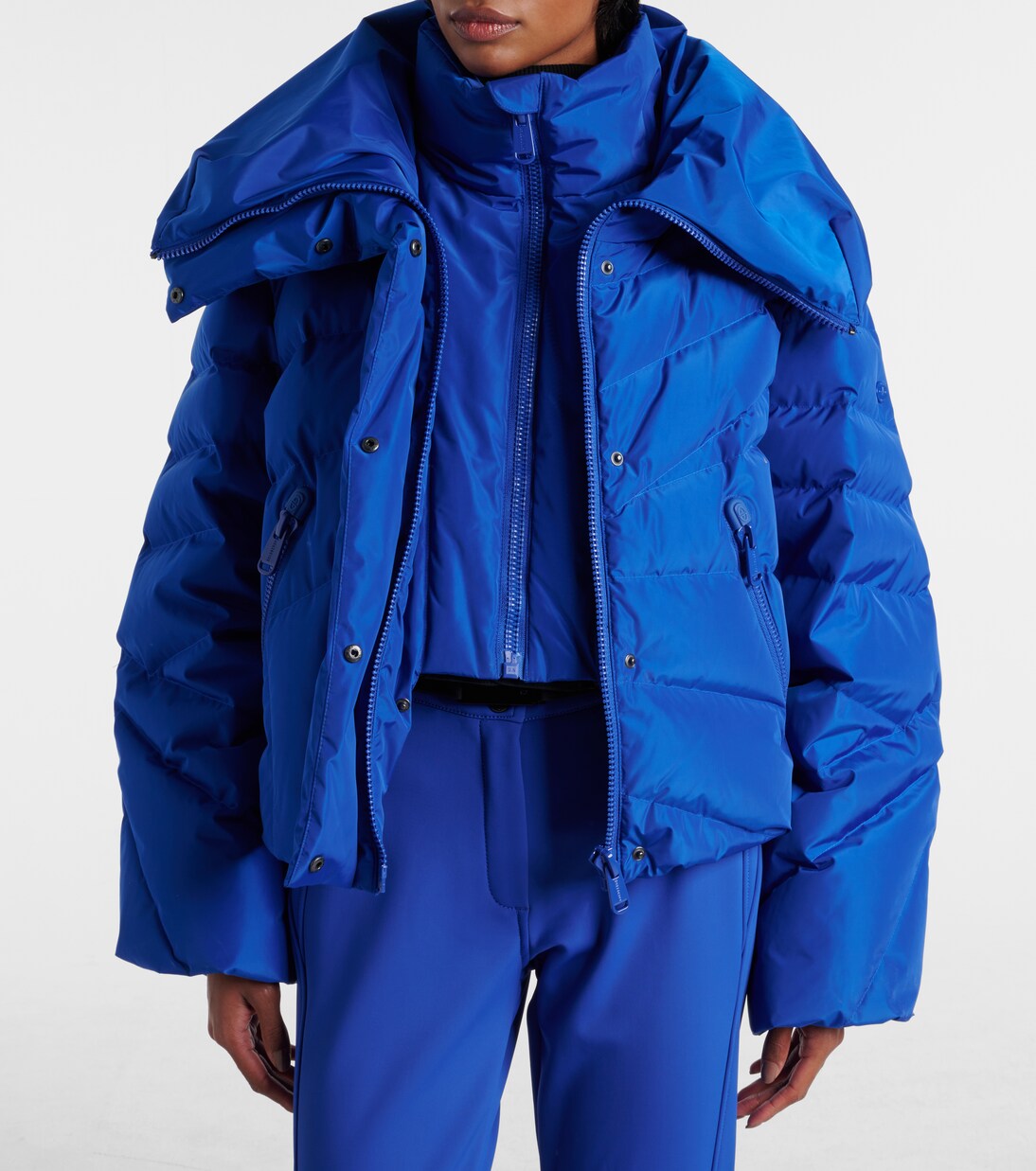Liora quilted down ski jacket in blue - Goldbergh | Mytheresa