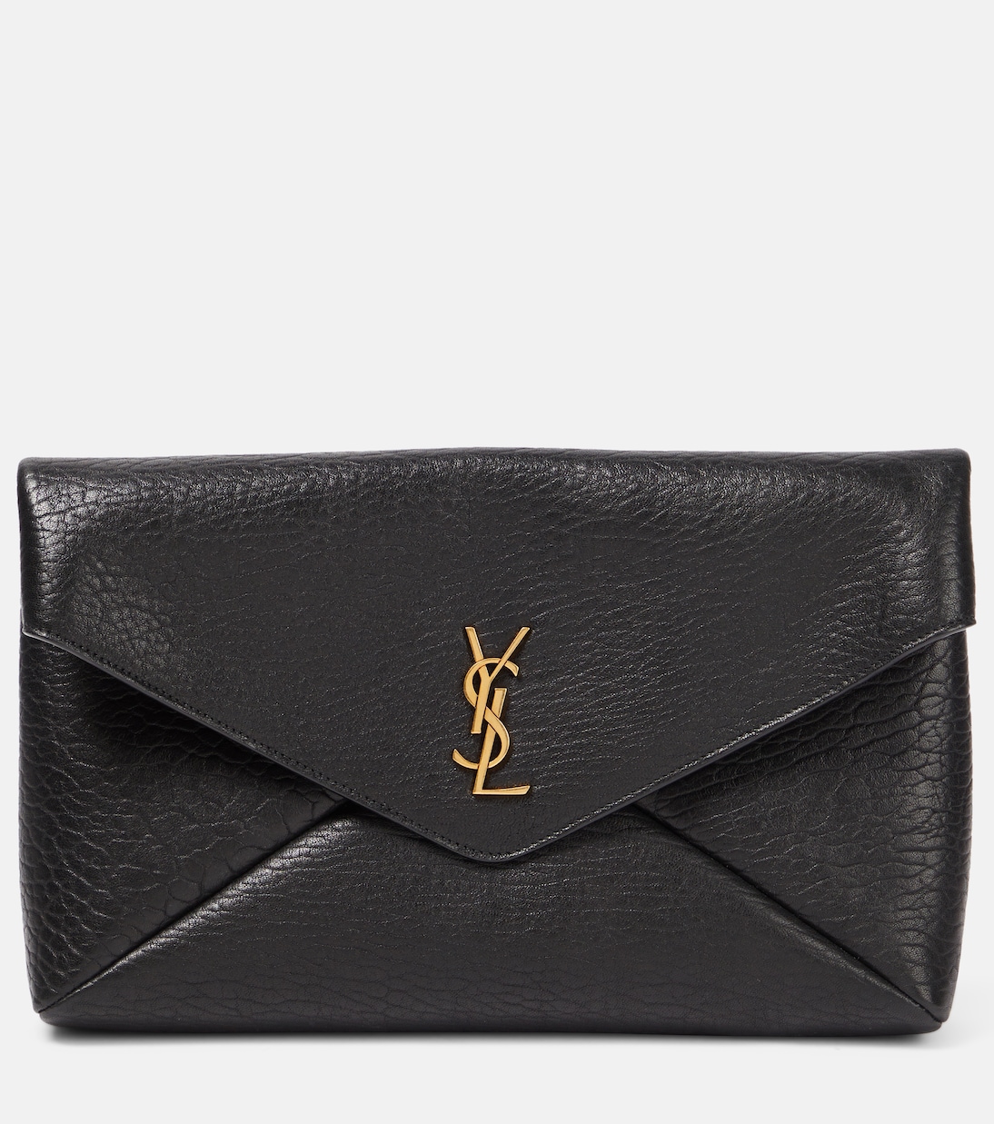 Cassandre Large leather pouch in black - Saint Laurent | Mytheresa
