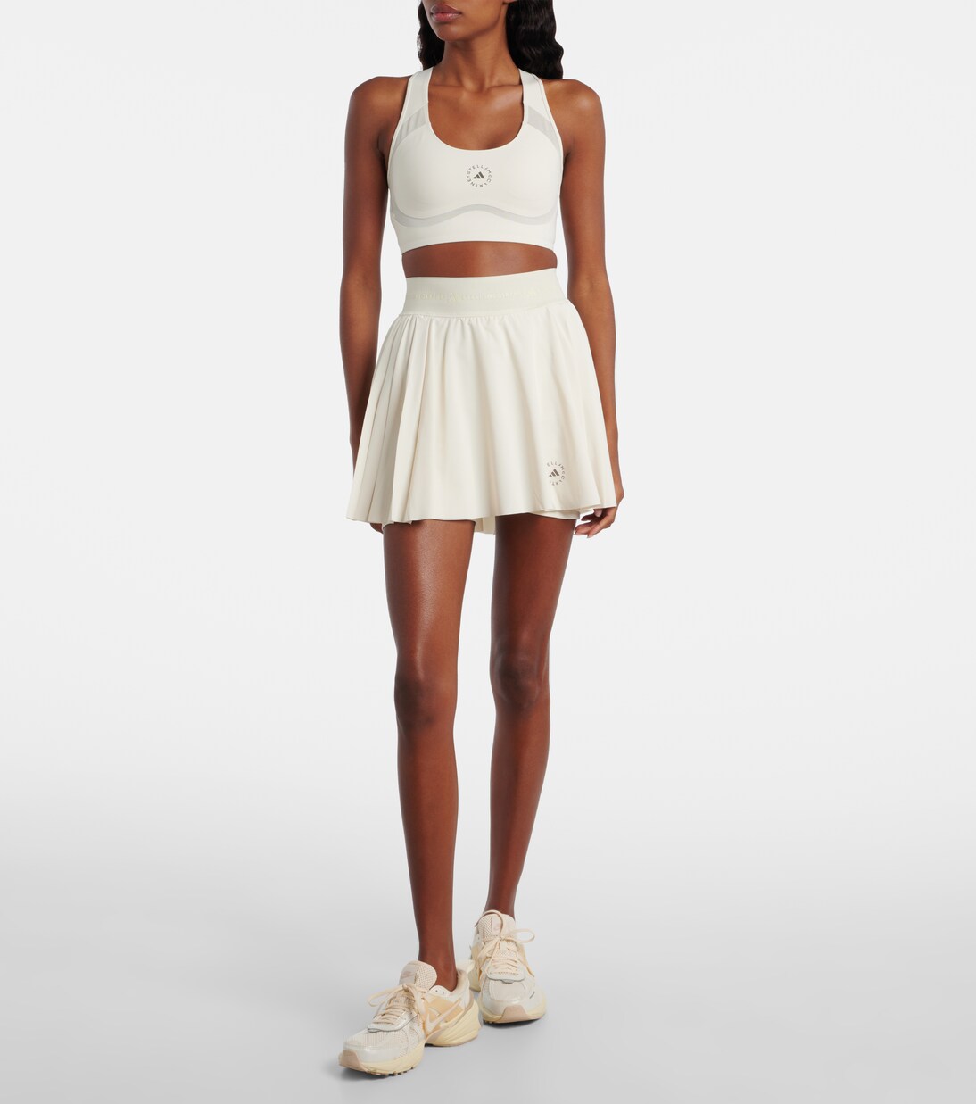 Pleated tennis skirt in white - Adidas By Stella Mc Cartney