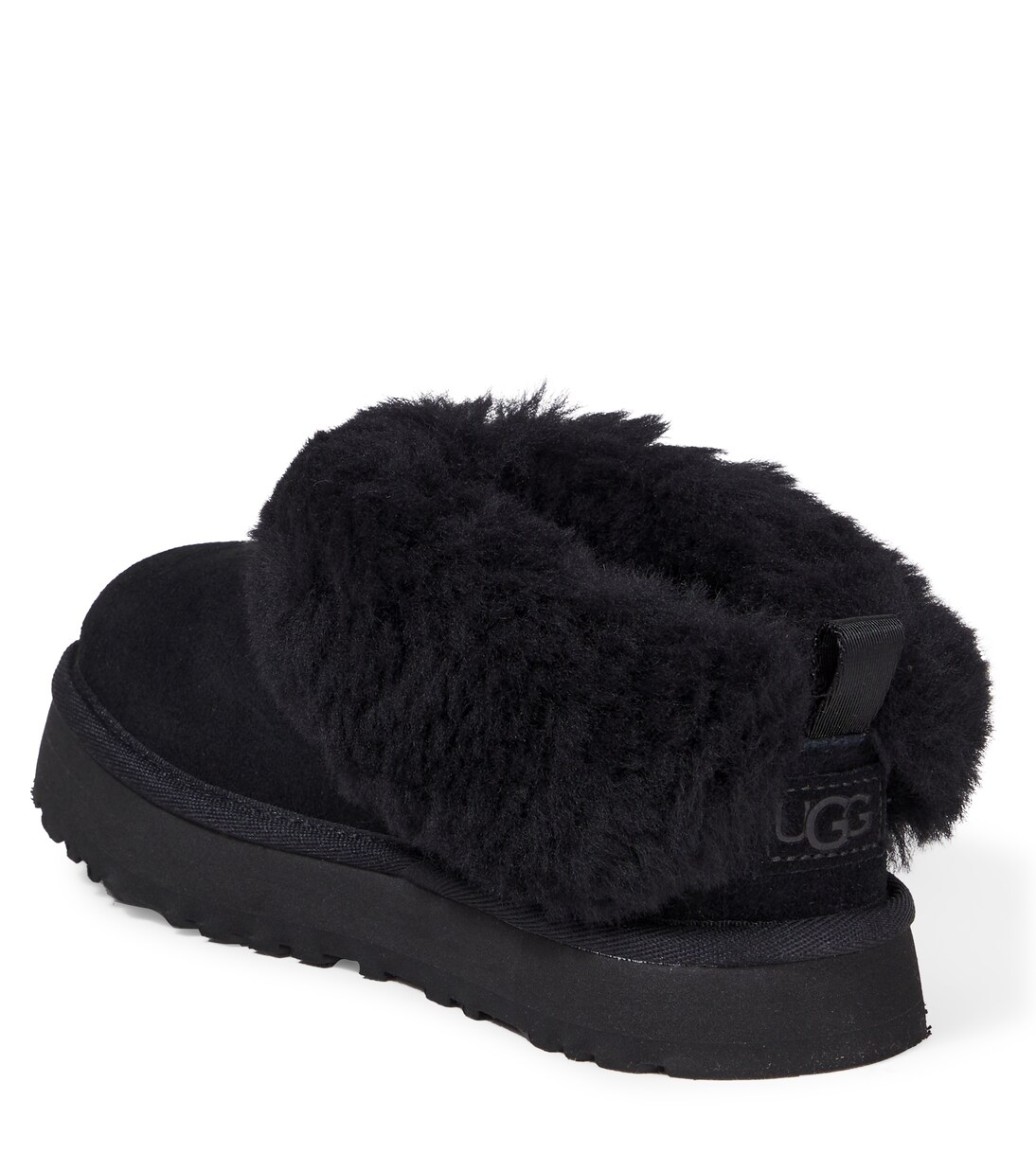 Tazzelle shearling-trimmed suede boots in black - UGG Kids | Mytheresa