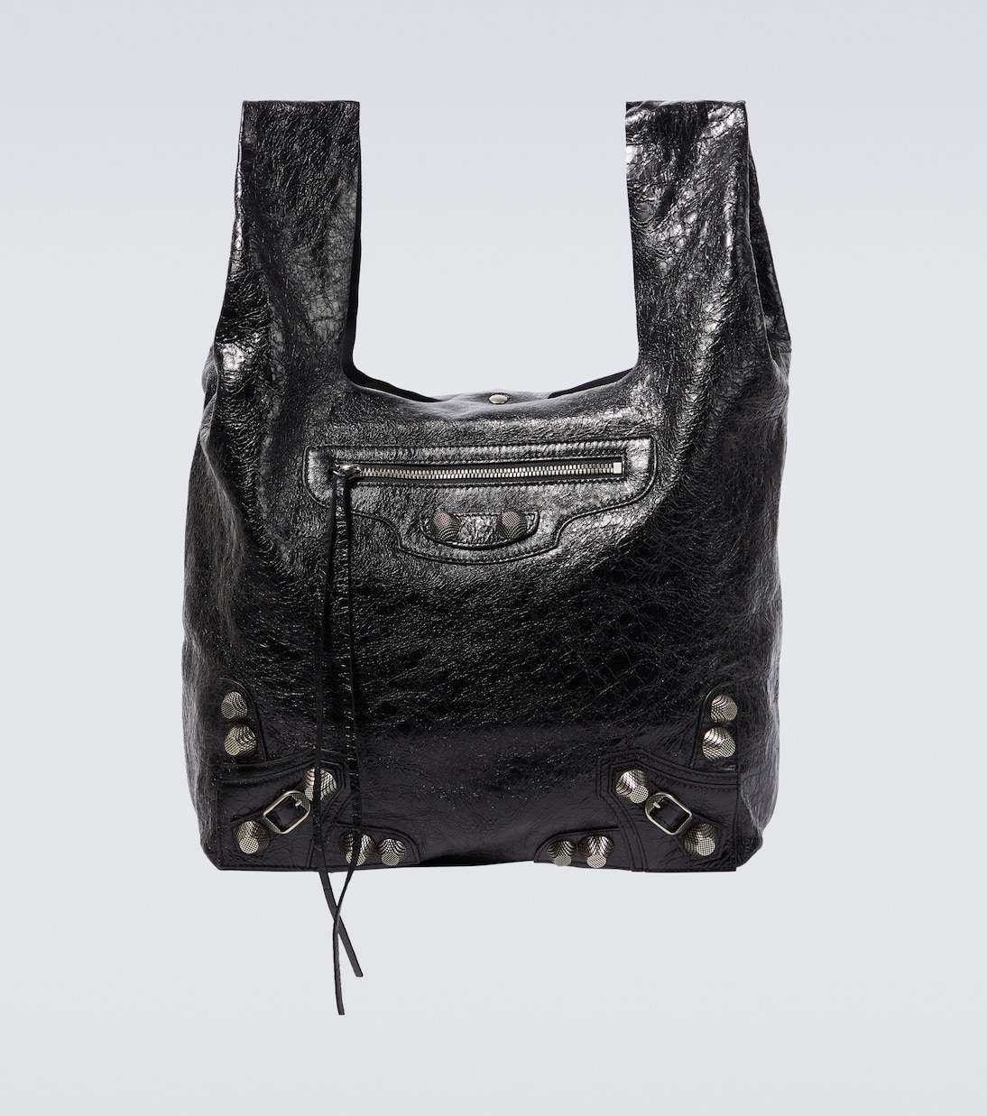 Le Cagole leather tote bag in black - Balenciaga | Mytheresa