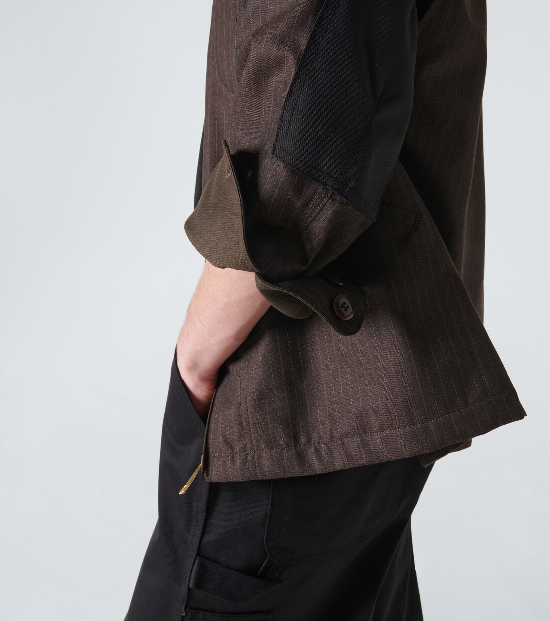 x Carhartt striped jacket in brown - Junya Watanabe | Mytheresa