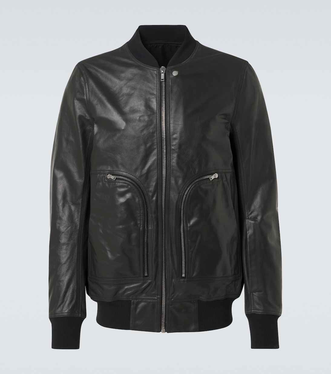 Bauhaus Flight leather bomber jacket in black - Rick Owens | Mytheresa