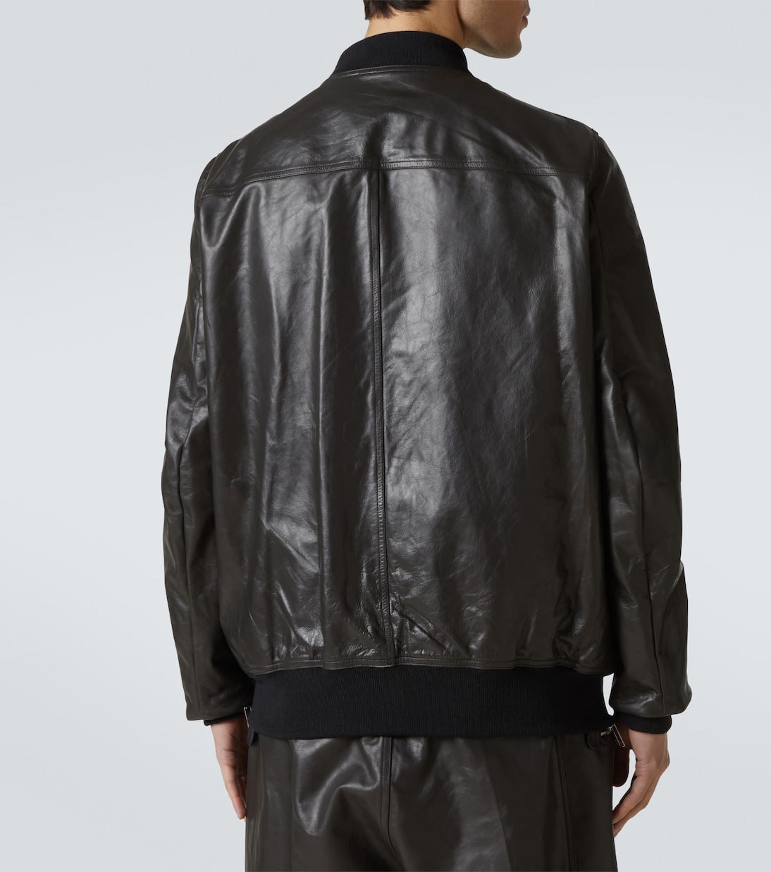 Bauhaus Flight leather bomber jacket in black - Rick Owens | Mytheresa