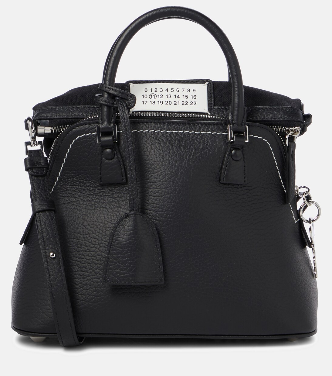 5AC Mini leather tote in black - Maison Margiela | Mytheresa