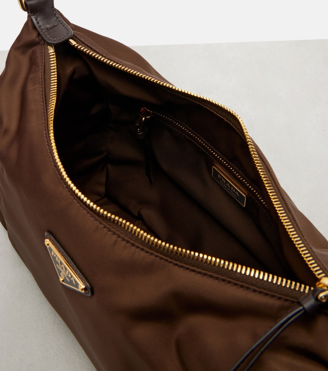 Prada Explore Re-Nylon Large shoulder bag in brown - Prada | Mytheresa