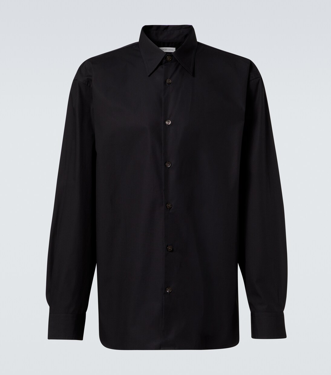 Cotton shirt in black - Dries Van Noten | Mytheresa