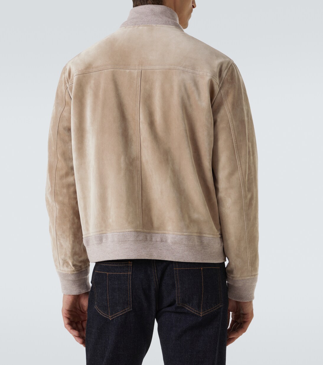 Suede jacket in grey - Dunhill | Mytheresa