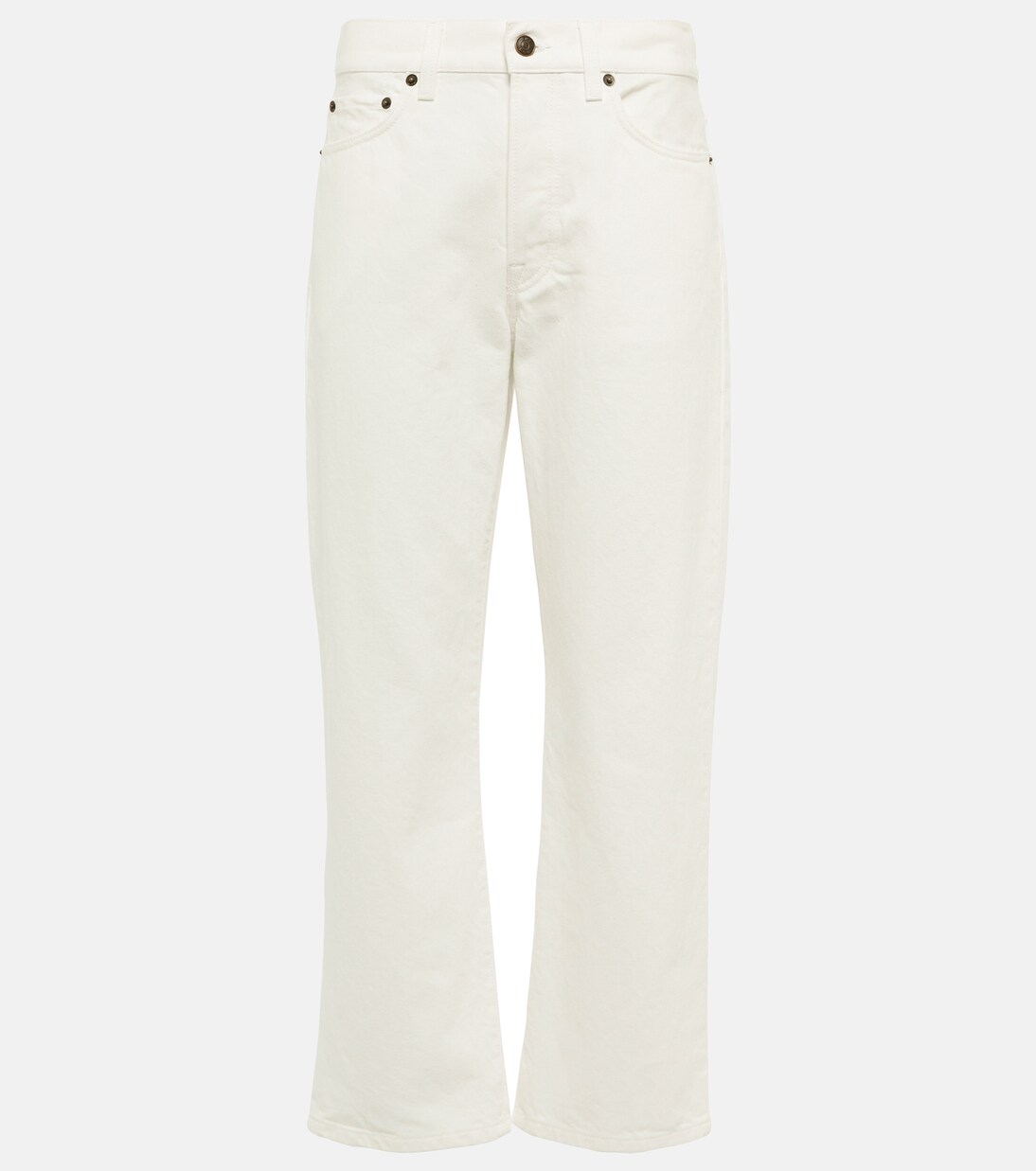 Lesley mid-rise straight jeans in white - The Row | Mytheresa