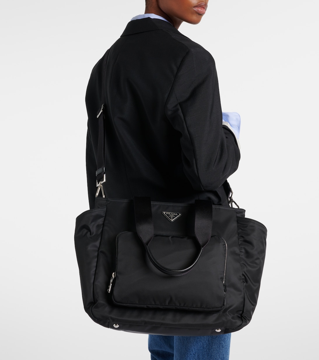 Prada Re-Nylon changing bag in black - Prada | Mytheresa