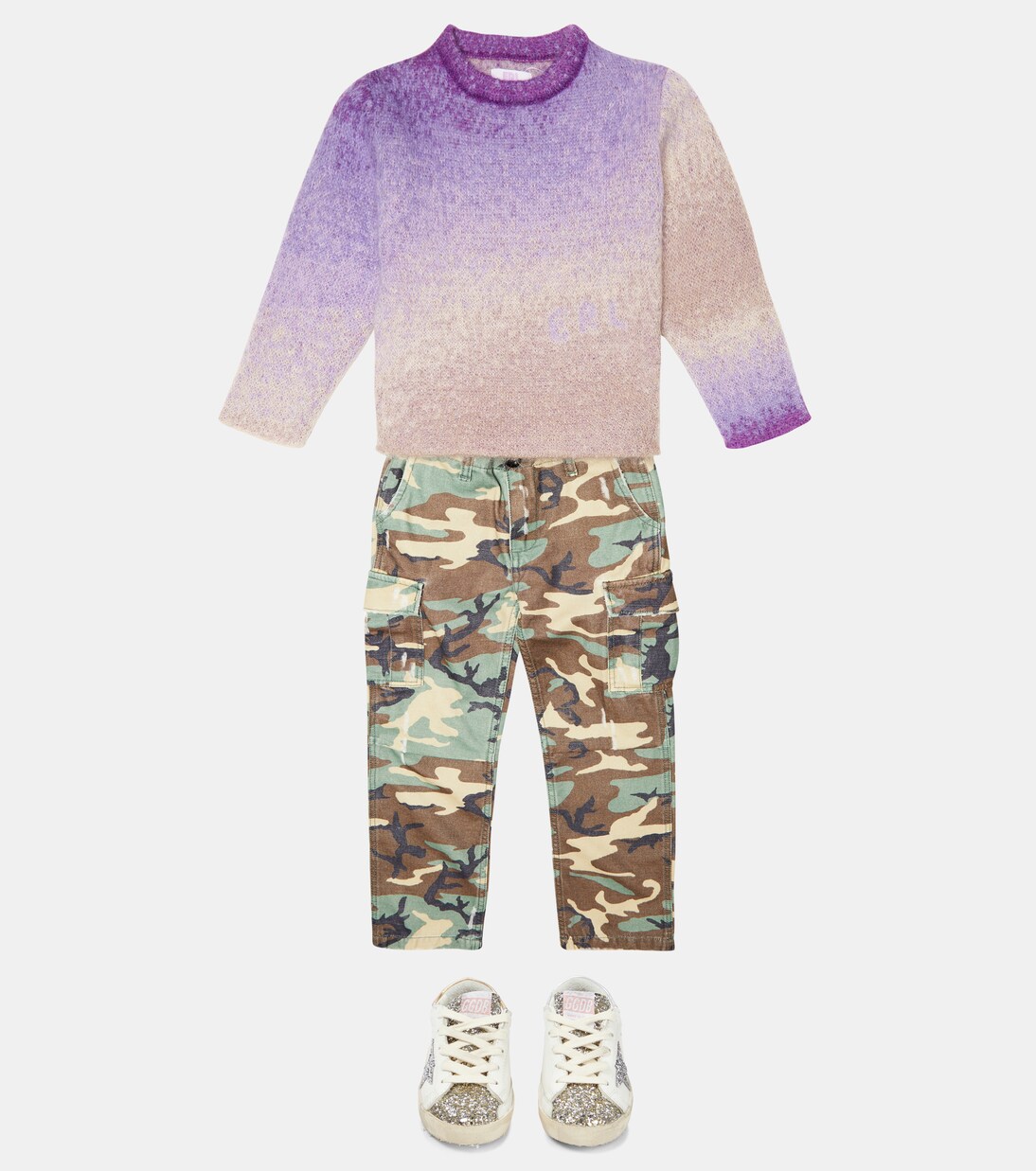 Gradient mohair-blend sweater in purple - ERL Kids | Mytheresa