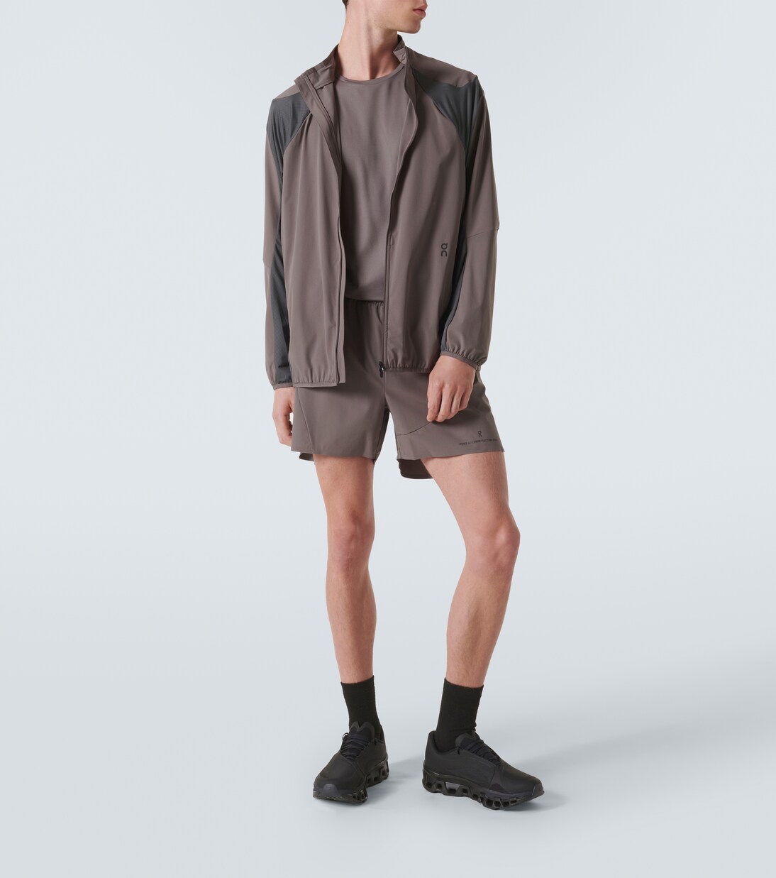 x Post Archive Faction running jacket in grey - On | Mytheresa