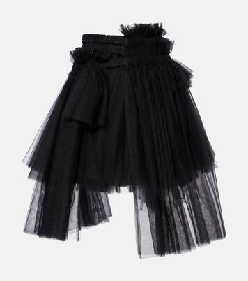 Mesh midi skirt in black - Noir Kei Ninomiya | Mytheresa