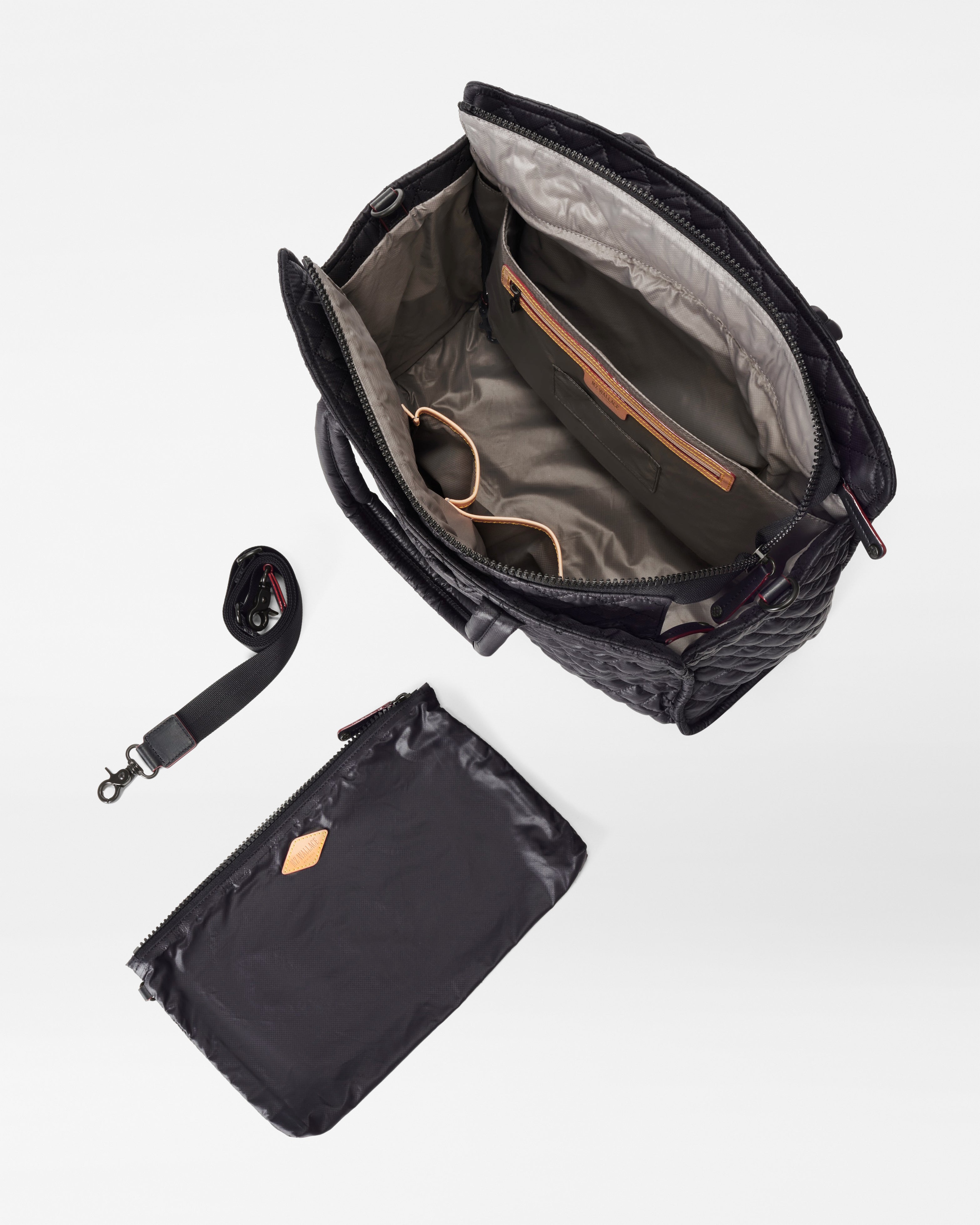 Large Black Structured Tote Bag | MZ Wallace