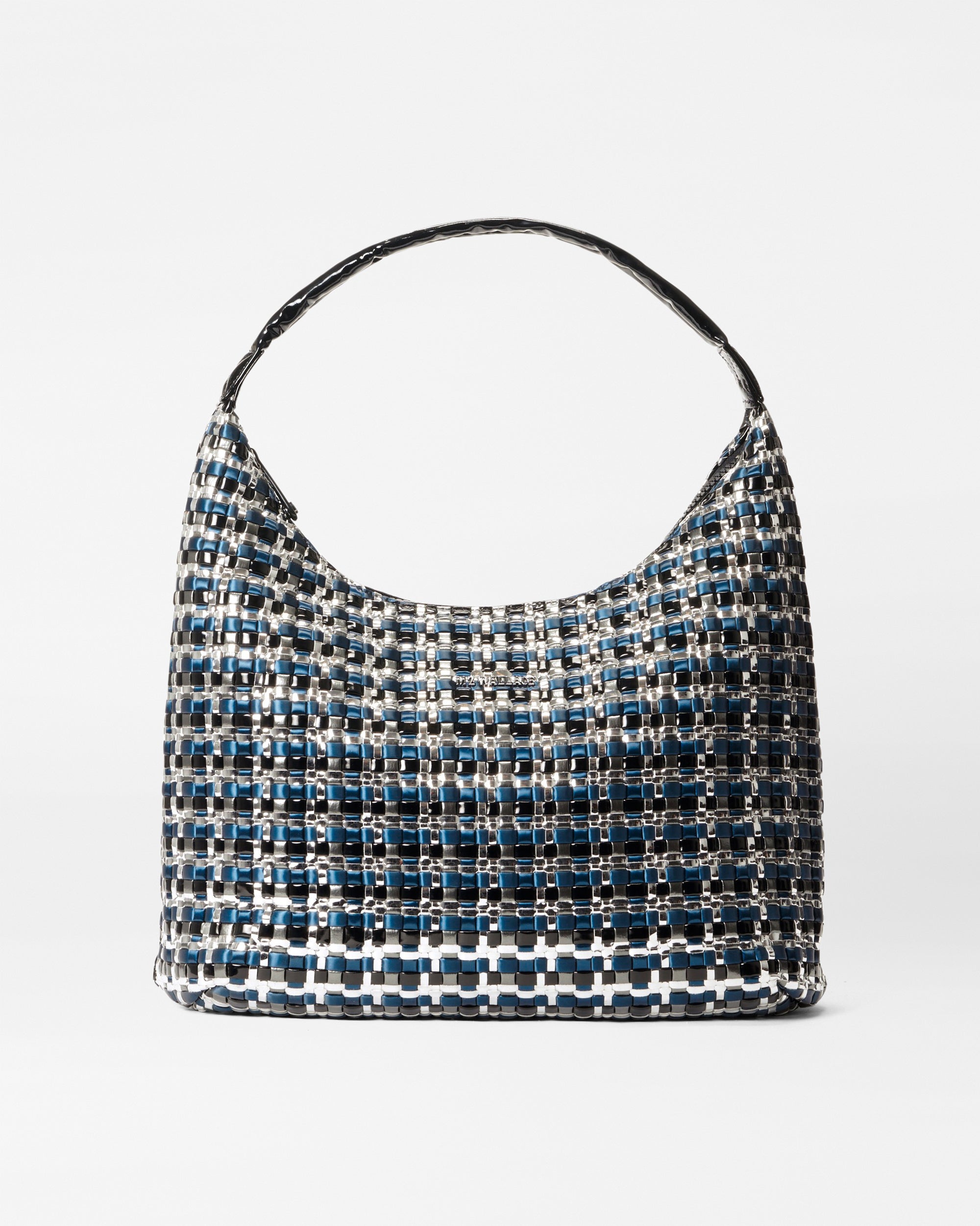 Large Blue Woven Bag | MZ Wallace
