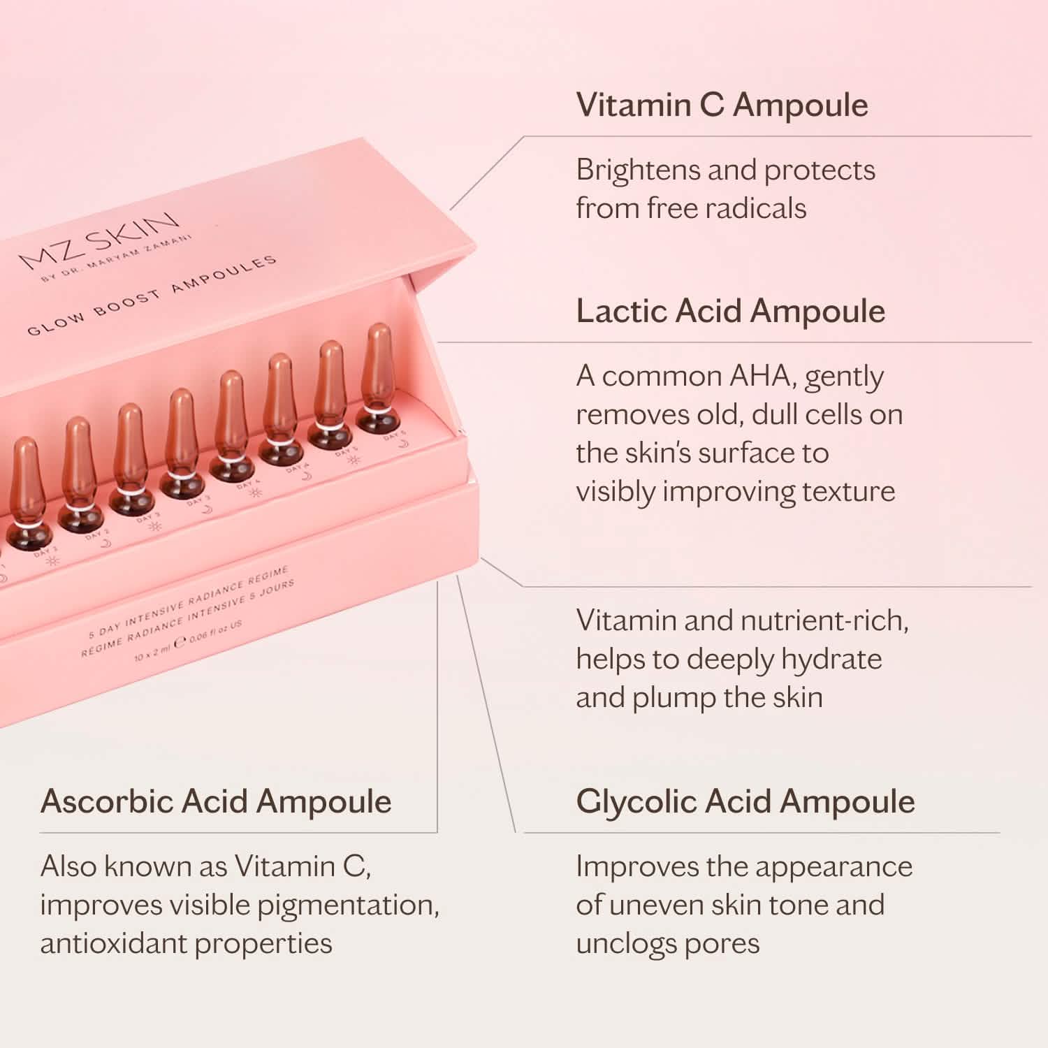 Glow Boost Vitamin C Ampoules | MZ SKIN