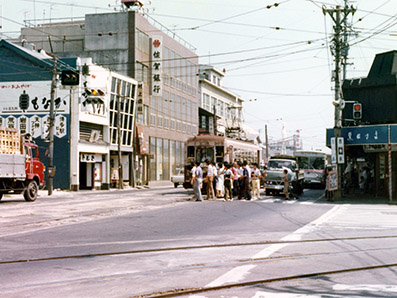 にしてつ福岡市内線の記憶／西新交差点（貫通線と城南線分岐点）
