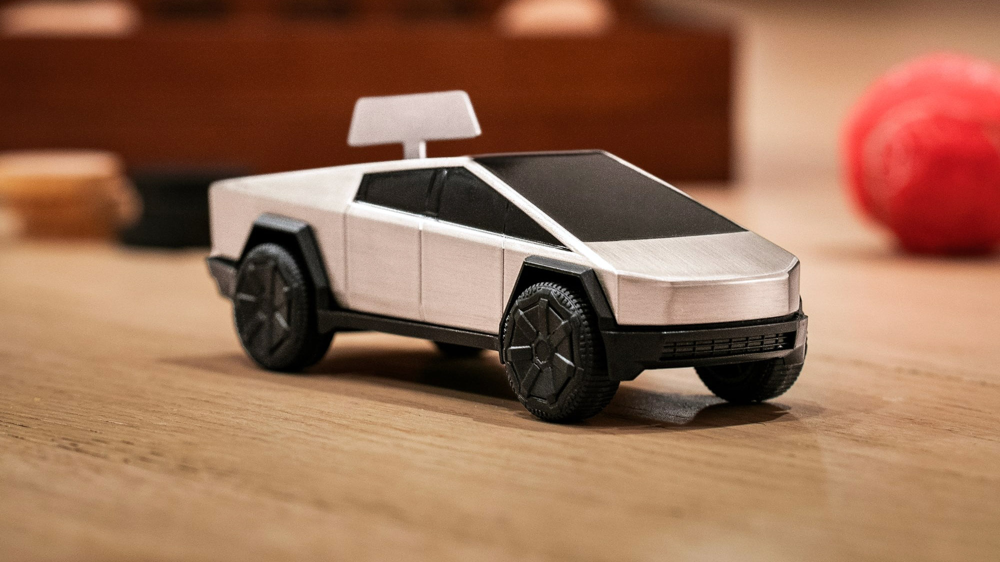 Tesla's cheap Cybertruck wind-up racer immediately goes out of