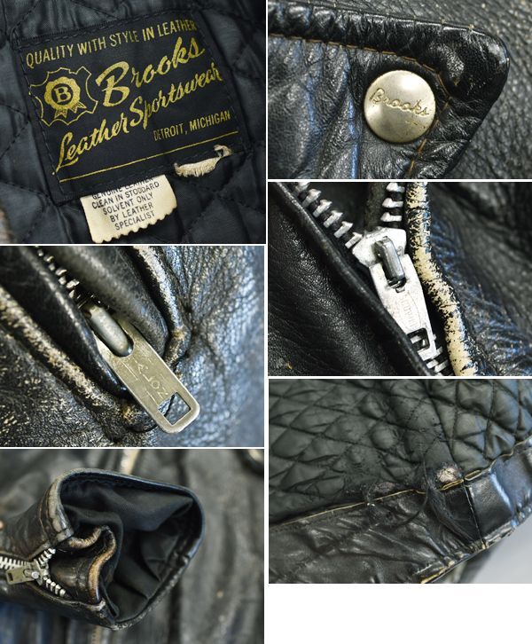 60's【ビンテージ】【ブルックス】【Brooks】【ダブルライダース