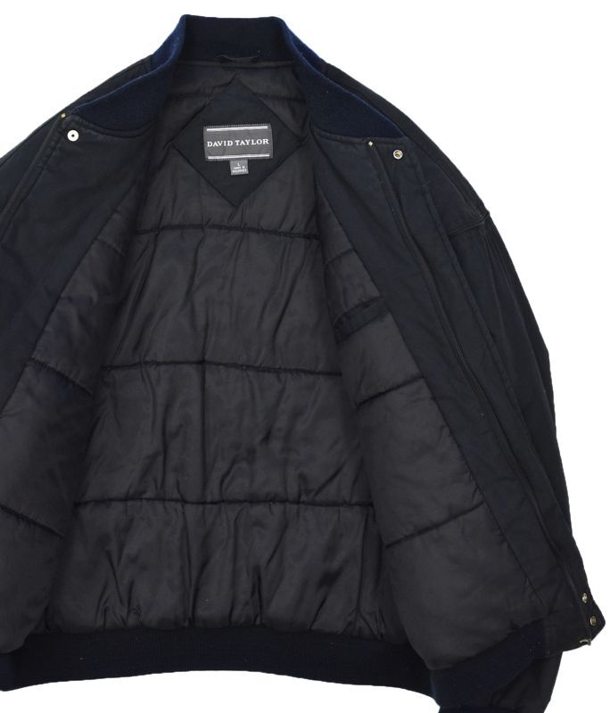 ビンテージ】【DAVID TAYLOR】 中綿入り【黒】【カップショルダー