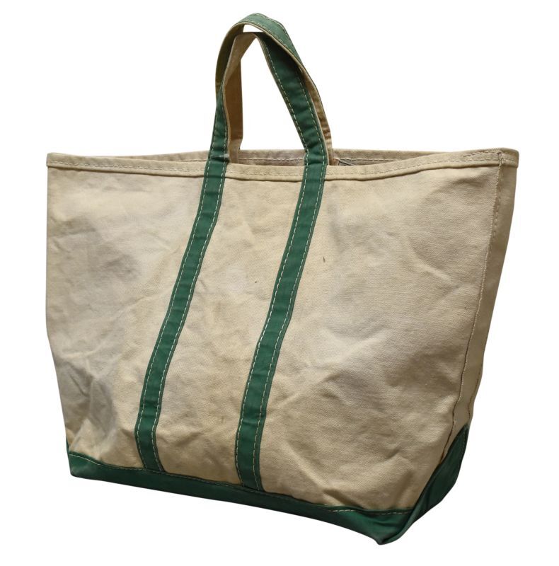 ビンテージ】【80's】【L.L.bean】【エルエルビーン】白x緑
