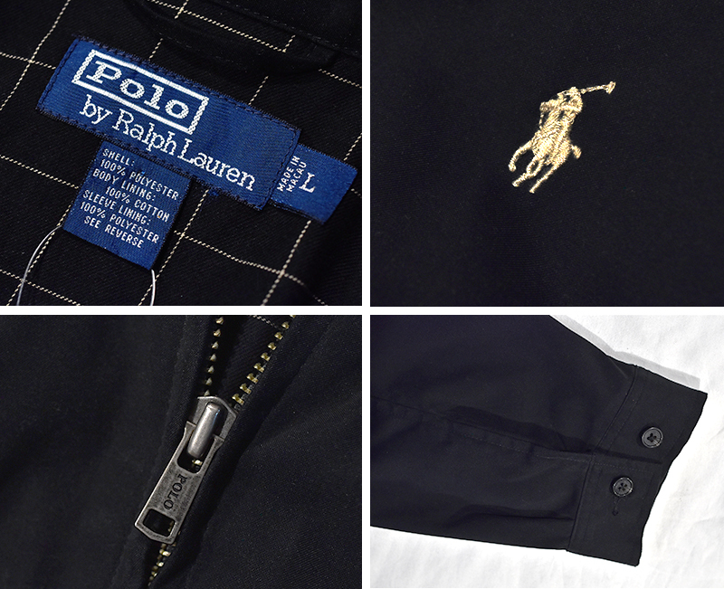 ラルフローレン】【POLO RALPH LAUREN】【黒】【ブルゾン】スウィング