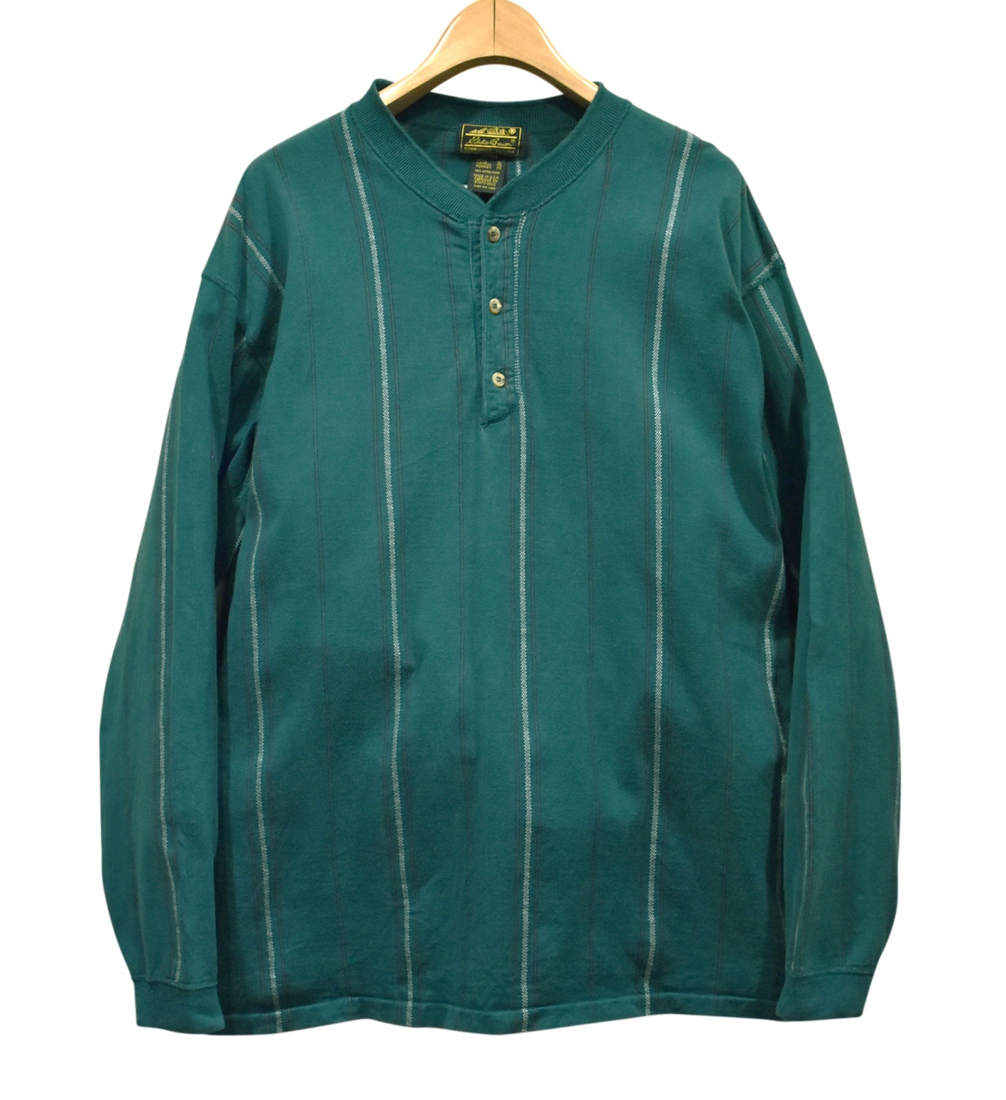 90's【USA製】【ビンテージ】【エディーバウアー】黒タグ【緑x