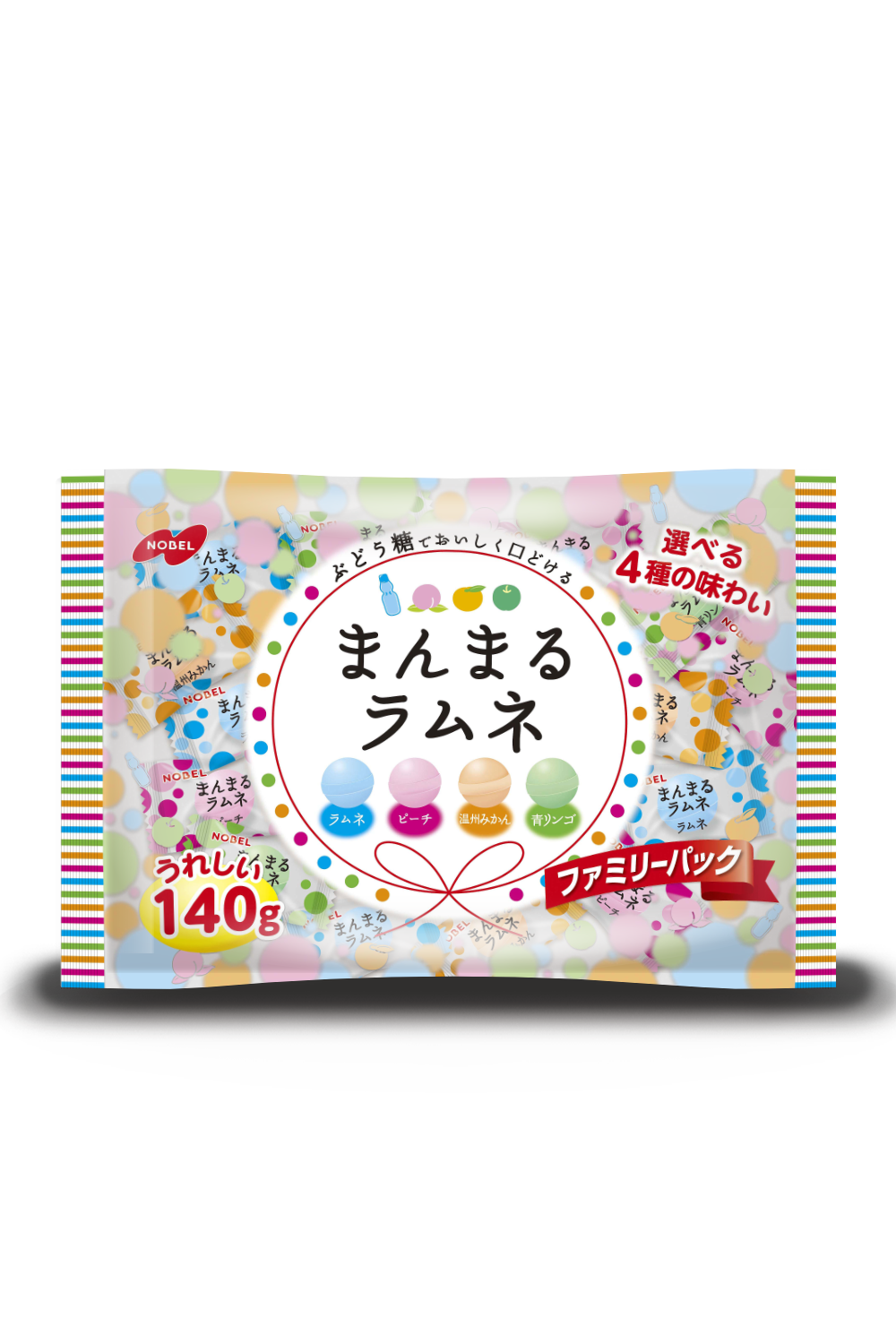 まんまるラムネ 4種アソート | ノーベル製菓株式会社