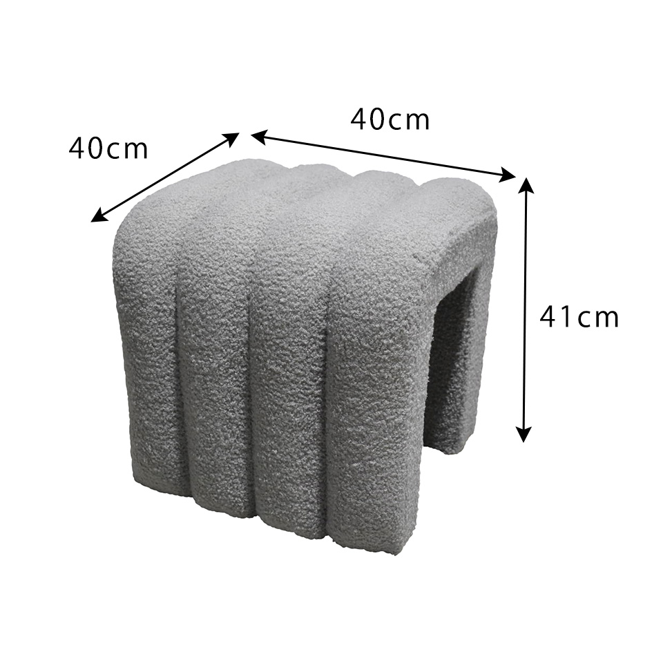 スツールHS-NP18【送料無料】ライトグレー | NOCEノーチェ 家具