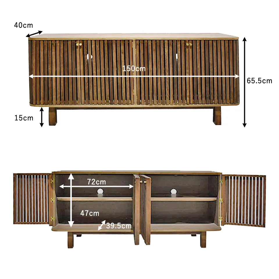 キャビネットMUK005【送料無料】ウォールナット（オーク） | NOCE