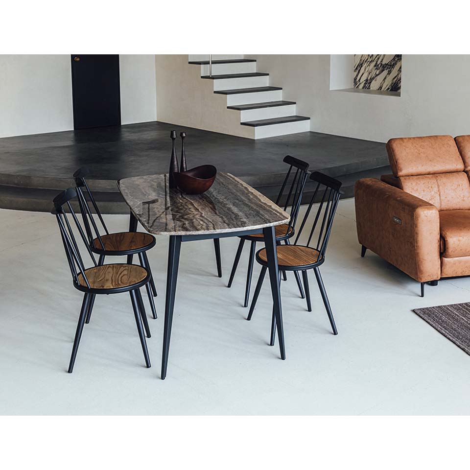 チェアG5041TM【送料無料】 ブラック/ナチュラル | NOCEノーチェ 家具