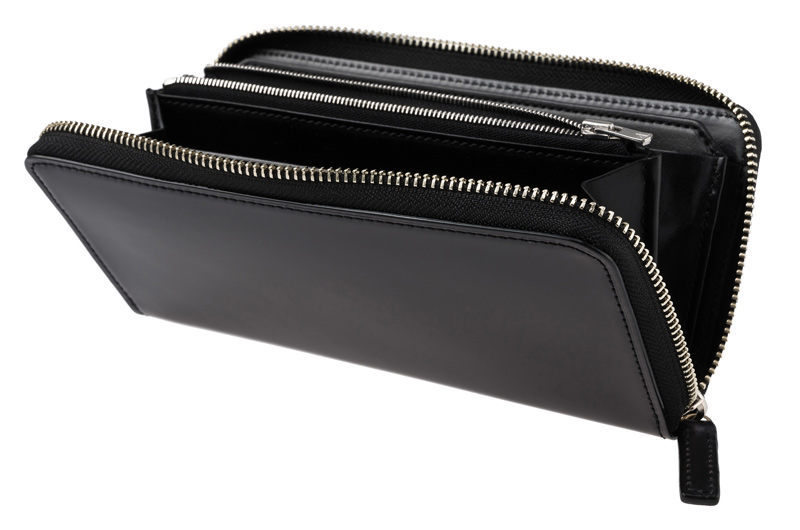 キプリス】長財布(ラウンドファスナー束入)□オイルシェルコードバン