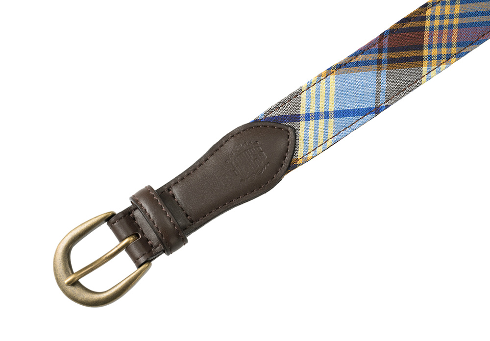 J.PRESS】ベルト(固定サイズ・30mm幅)□マドラスチェックベルト