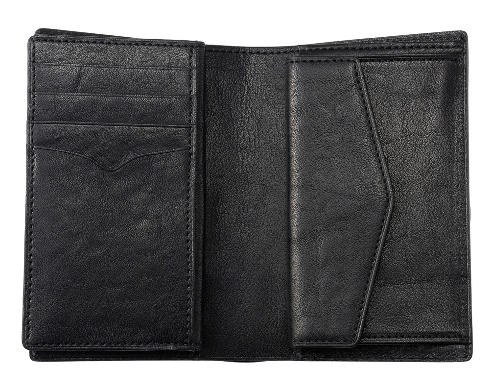 ノイインテレッセ】二つ折り財布(中ベロ付きミドルウォレット)□オイル