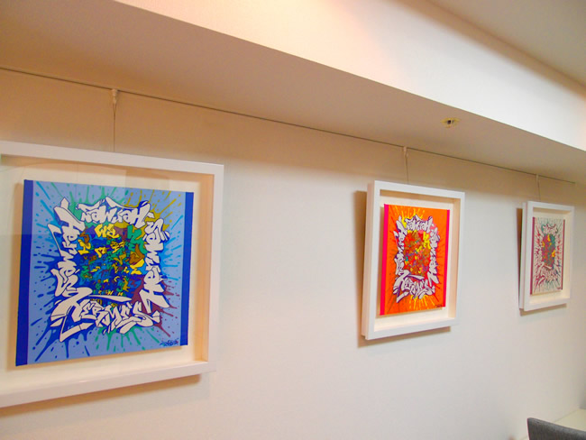 エルメスのスカーフの額装を3つまとめてご依頼をいただきました ー