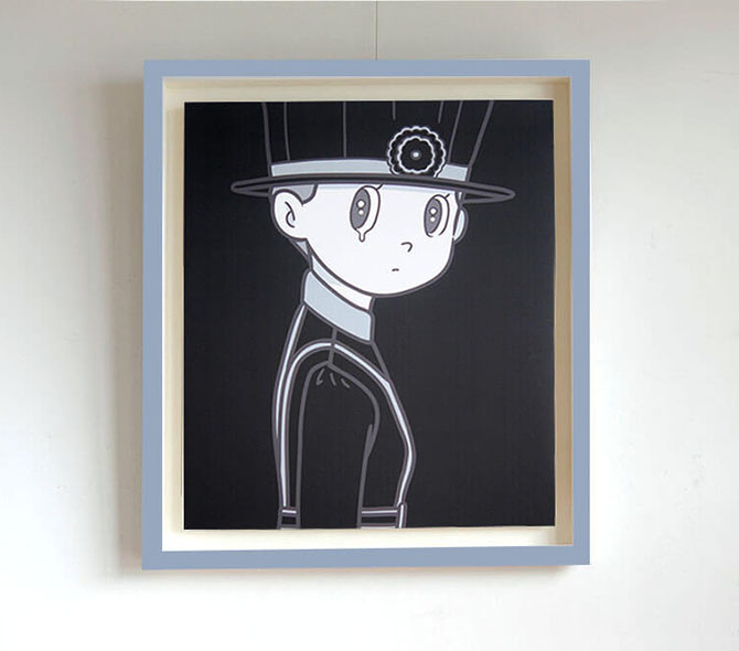 ハシヅメユウヤ、イギリスで限定販売された10点限定のキャンバス作品