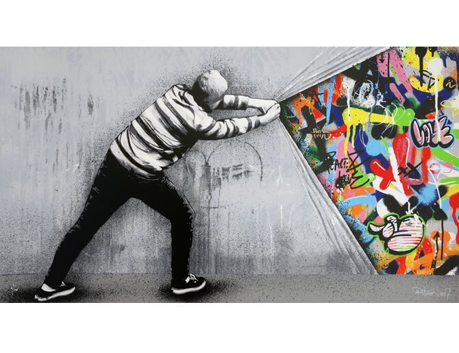 Martin Whatson マーティン・ワトソン シルクスクリーン アダチ版画