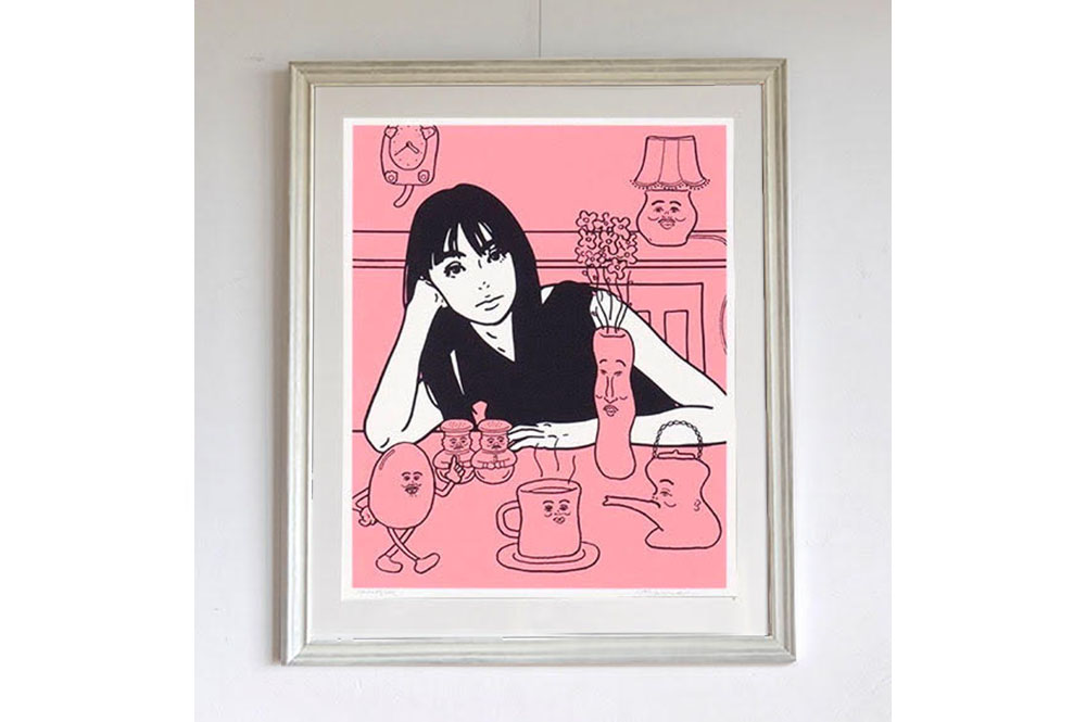 KYNEの魅力が増しているNONCHELEEEとのコラボシルクスクリーン ー