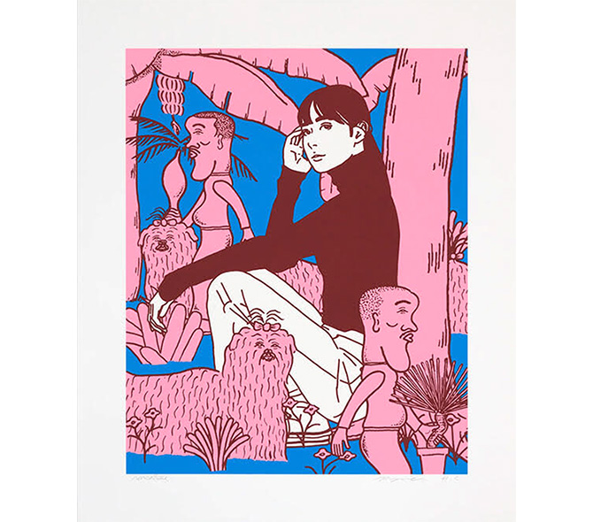 KYNE×NONCHELEEEのコラボシルクスクリーン ー NOISEKING ノイズキング